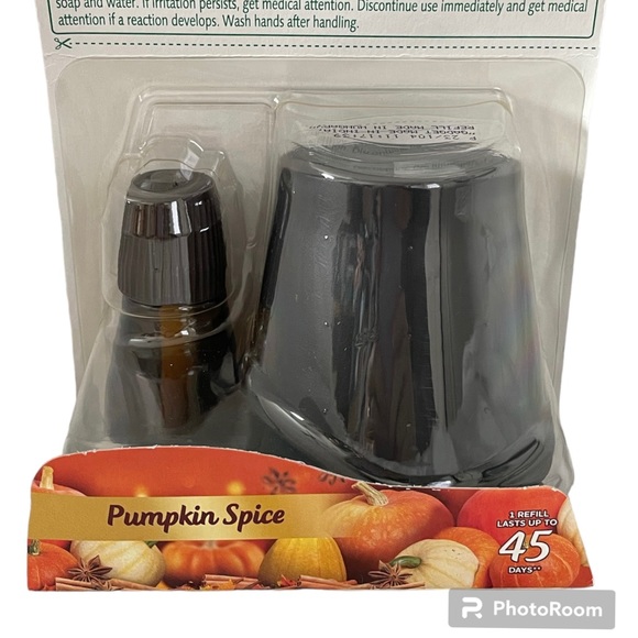 NEW! AIR WICK Essential Oil Mist Starter Kit Diffuser + Refill Pumpkin Spice NIB - Picture 2 of 3